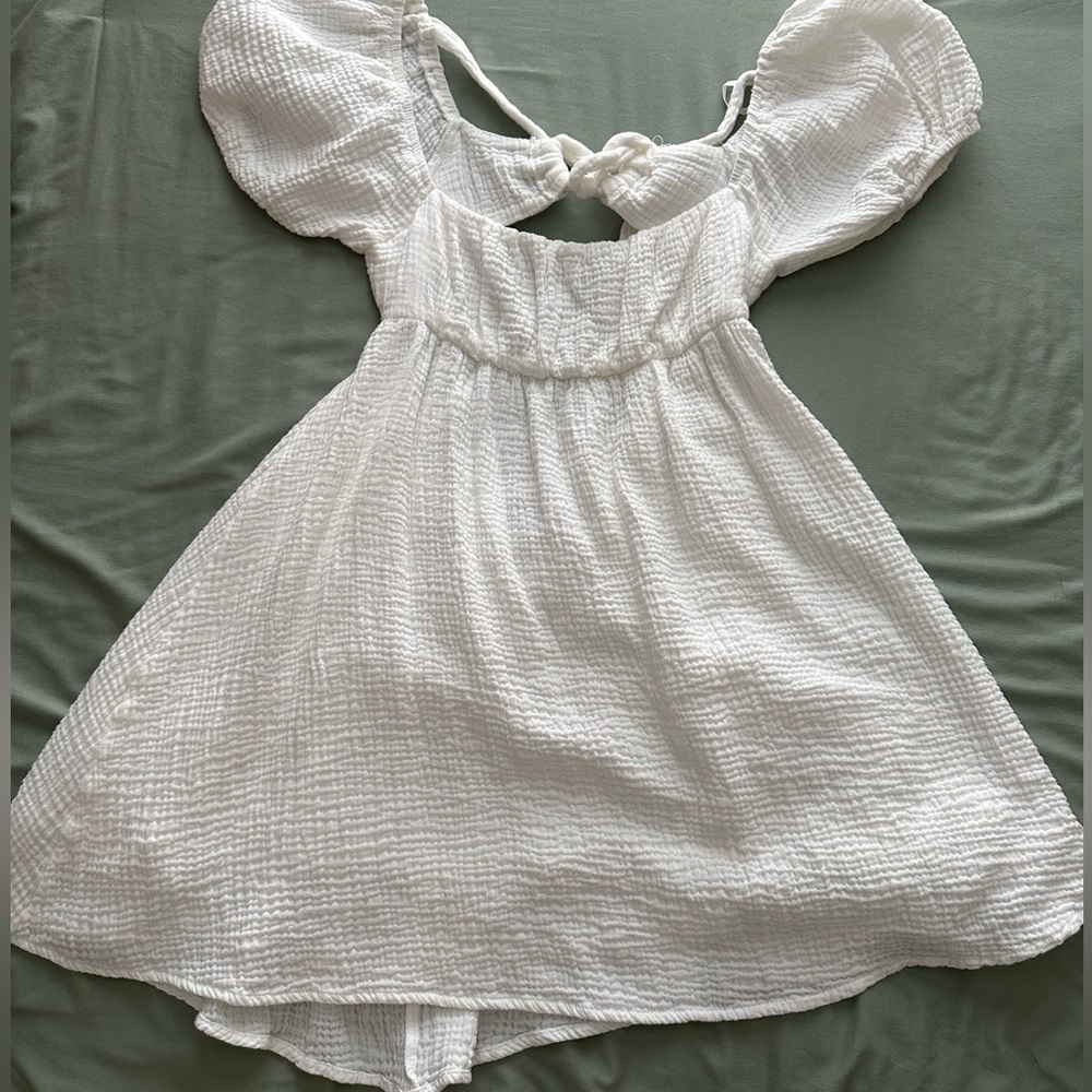 Princess Polly White Babydoll Dress | Graduation Dress - Picture 1 of 3